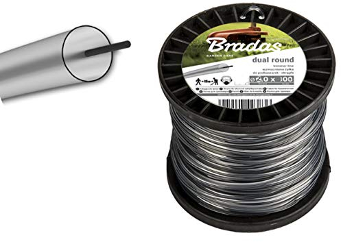 Bradas ZRO20100S Mähfaden Faden Trimmfaden Mahfaden RIPPER DUAL 2,0 mm 100 m Rund