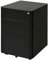 Vinsetto Rollcontainer, mobiler Aktenschrank mit 3 Schubladen, abschließbarer Büroschrank mit Hängeregistratur, Aufbewahrung, Stahl, 39 x 48 x 59 cm Schwarz