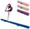 GOPLUS Schwebebalken für Zuhause, 210x10x6,5cm Gymnastikbalken Balancierbalken mit Griffen, Turnen Balken rutschfest für Kinder & Anfänger (Blau)