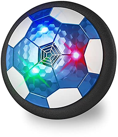 Maxesla Air Power Fußball Kinderspielzeug, Wiederaufladbar Hover Soccer Ball Fussball mit LED-Licht Schaum Stoßstangen Geschenke, Indoor Outdoor Kinder Air Soccer Spiel