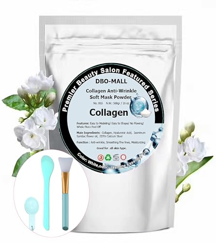 Hydro Peel Off Collagen Face Soft Mask Powder,500g Beauty Salon Professional SPA Modeling Mask/Clay/Mud Or Home DIY Gel Mask For Face Skincare Treatment.