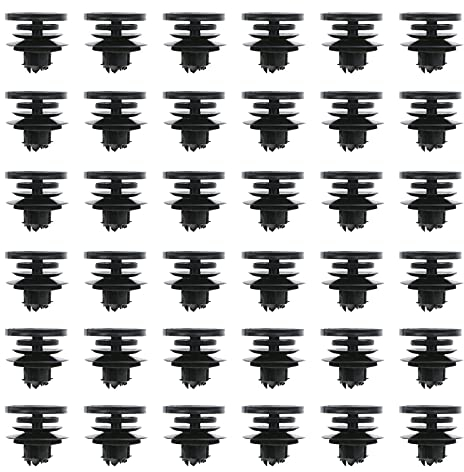 ECSiNG Lot de 50 clips de fixation en plastique pour panneau de porte intérieur de voiture 3B0868243 compatibles avec VW Golf/MK4/Bora