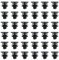 ECSiNG Lot de 50 clips de fixation en plastique pour panneau de porte intérieur de voiture 3B0868243 compatibles avec VW Golf/MK4/Bora