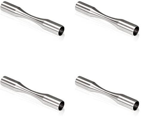 PRIOstahl Stabverbinder flexibler Verbinder Füllstab biegfähig Traversenhalter - 4 Stück Ø 10 mm für Stab Querstab Rundstab Rohr Treppengeländer Balkon Terasse Geländerbau Handlauf aus Edelstahl V2A