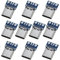 PENGLIN 10 STÜCKE USB 3.1 Typ C Stecker 24 Pins Buchse Adapter zum Löten von Drähten und Kabeln 24P PCB Board Support-Modul