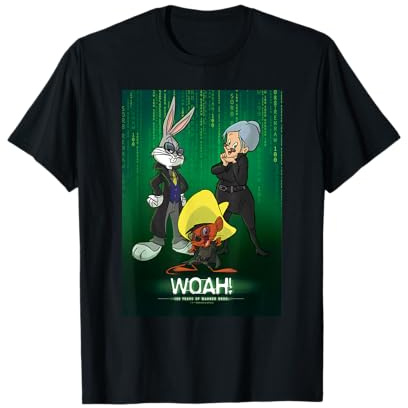 WB 100: Looney Tunes The Matrix Mashup Bugs, Speedy Gonzales T-Shirt