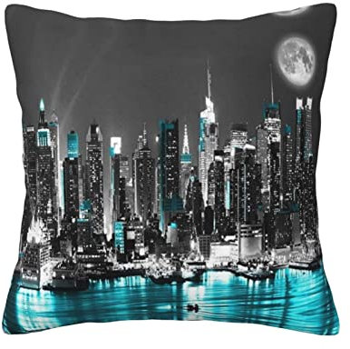 New York Paintings Überwurfkissen, quadratisch, weich, für Couch, Schlafzimmer, Sofa, Wohnzimmer, Bett, Stuhl