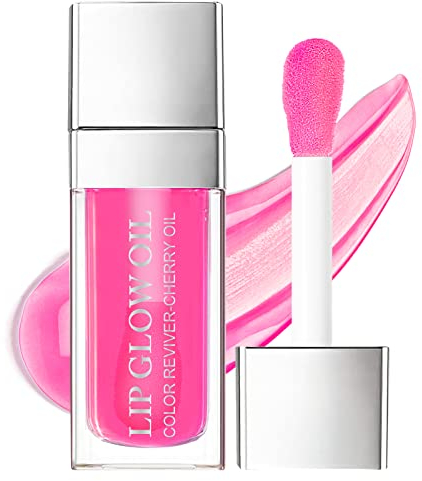 AOOWU Lip Glow Oil, Getönter Lippenöl Lipgloss, Long Lasting Lip Plumper Oil, Moisturizing Hydrating Lippen Care Lippenöl, Reduziert Feine Linien Nicht Klebriges Lip Gloss Tint(007)