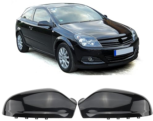 Opaltool Door Wing Mirror Cover Fit for Opel Vauxhall Astra H MK5 2004 2005 2006 2007 2008 2009, Car Rearview Mirror Shells Side Wing Mirror Cover Cap