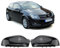 Opaltool 1 Paar Auto Rückspiegel Abdeckung Ersatz für Opel Vauxhall Astra H MK5 2004-2009, Außenspiegel Spiegelkappen Seitenspiegel Cap, Links und Rechts (Schwarz)