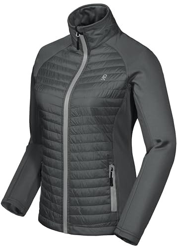 Little Donkey Andy Isolierte Wanderjacke Damen Atmungsaktiv Thermo Running Hybrid Gray neues Upgrade XL