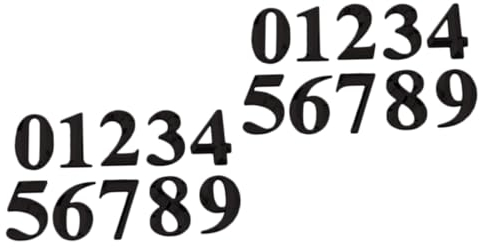 UKCOCO 20 Stk 3d Türnummernaufkleber Zimmertornummer Antike Briefkastennummer Spind-nummernschild Hotelnummer Adressnummern Lkw-nummer Nummer Der Wohnungstür Post Büro Acryl