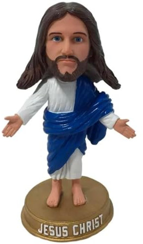 RODMAIE Individuelle Wackelkopf-Figur, individuelle Puppe, benutzerdefinierte Jesus-Wackelkopf, Wackelkopf-Figuren, handgefertigt, personalisierte Skulptur, Geschenk für Mann, NWW24022511