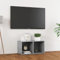 Homgoday TV-Möbel, modernes Design, Wohnzimmertisch, Esstisch, Fernsehtisch, TV-Schrank, Sperrholz, Grau, Beton, 72 x 35 x 36,5 cm