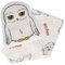 Hedwige - Plaid con cuscino 2 in 1 Harry Potter, morbido e soffice in un cuscino Hedwige, con cerniera sul retro