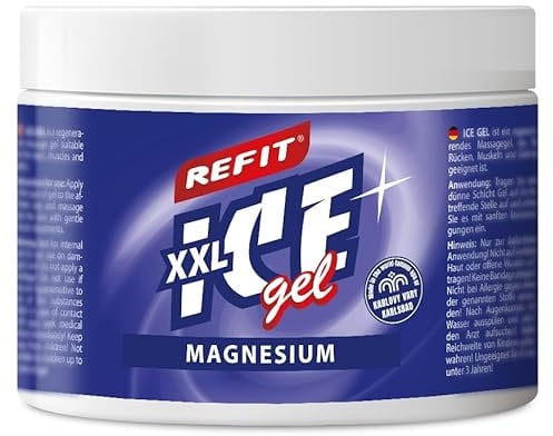 REFIT® Ice Gel Magnesium XXL 500 ml – Extra Kühlgel – Kühlende Kombination aus Magnesium, Menthol & Kampfer für beanspruchte Körperpartien – Massagepflege nach Sport, Arbeit oder einem aktiven Tag