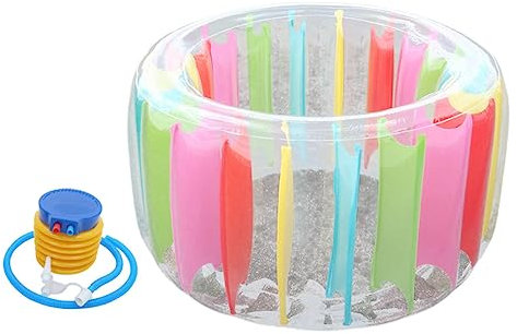Alasum Aufblasbarer Wasserrollenspielzeug Aus Sicherem PVC Robust Und Langlebig Mit Starker Auftriebskraft Inklusive Luftpumpe Riesiger Schwimmroller Für Junge Mädchen Und Erwachsene Für