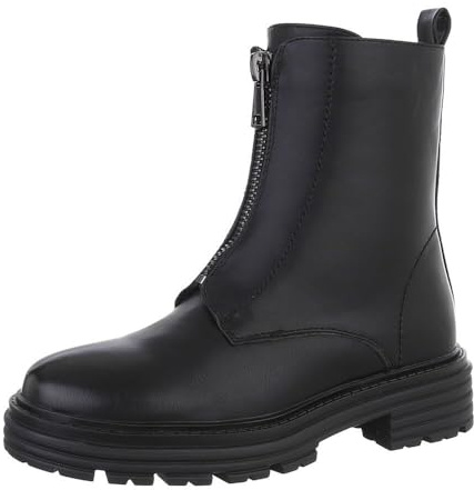 Ital Design Damenschuhe Stiefeletten Plateaustiefeletten