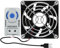 Kingke USB Cabinet 80mm Fan Quiet Cooling Fan Systems With 0-60℃ Temperature Control For Home Theater Cabinets Computer