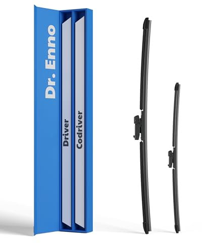 Dr. ENNO Scheibenwischer 650mm & 550mm | Streifenfreie Reinigung | Leiser Betrieb | Einfache Montage | Langlebige Qualität | Kein Quietschen