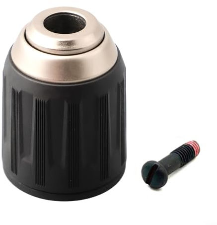 Zilimontt Mandrino di ricambio per trapano senza chiave, ricambio per trapano cordless DeWALT DCD796 DCD795 DCD797 DCD792 DCD791 DCD790, include N092854 1/4 -28 vite mandrino sinistro