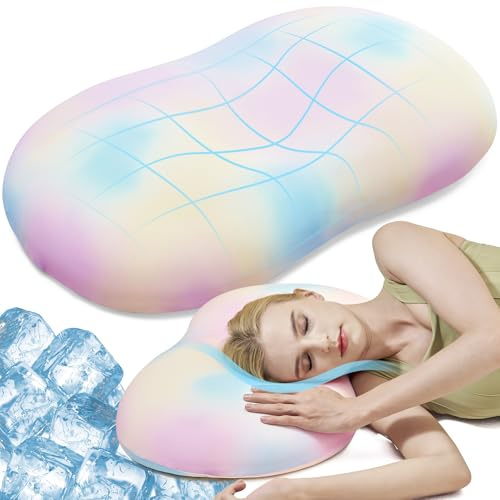 AIRSKY Nackenkissen Ergonomisches Kopfkissen Memory Foam Orthopädisches Kissen,Nackenstützkissen,Schlafkissen Seitenschläferkissen für Seiten Rücken & Bauchschläfer (Bunt)