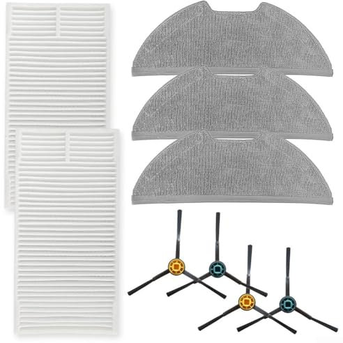Juego completo de accesorios para filtros de repuesto para aspiradora Eureka E20 Plus y paños de fregona (A)