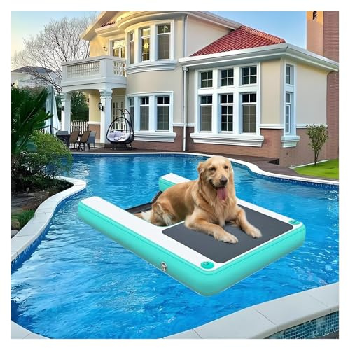 Tragbare rutschfeste Hunde-Poolleiter mit 3D-Stufen, schwimmende Rampe für sicheren Wasseraustritt, unterstützt bis zu 105 kg