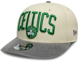 New Era Cord Visor 9Fifty Snapback Cap Boston Celtics Beige Grau, Size:S/M