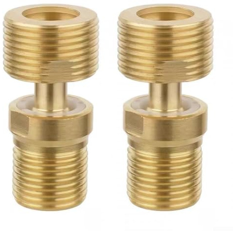 Copper Shower Faucet, Faucet Reducer Elbow Adapter with Adjustable Eccentric Angle and Variable Diameter Curved Foot for Kitchens 53MM(2PCS)