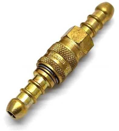 Quick Release Fitting Inline Tail Barb Connector Coupling Gas Hose 8mm (8mm Barb (Both Ends))