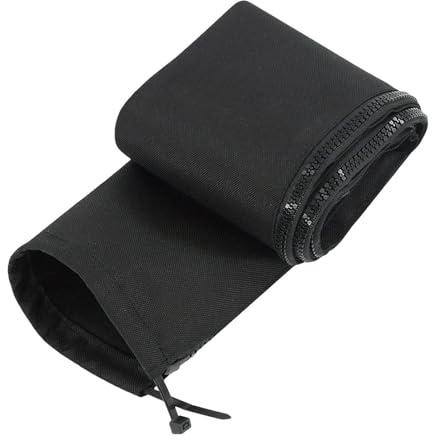 Zippered Rigging Sleeve - 48 Inch Wire Protector, Marine Cable Management Cover with Heavy Duty Zipper, Flexible Black Wire Sleeve for Boat Rigging Protection, Durable Cable Organizer for Outdoor Use