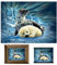 3D LiveLife Linsenförmige Wandkunst Drucke - Sattelrobbe von Deluxebase. Ungerahmtes 3D Ozean Poster. Perfekter Wandfüller. Original kunstwerk lizenziert von bekannt künstler, Michael Gardner