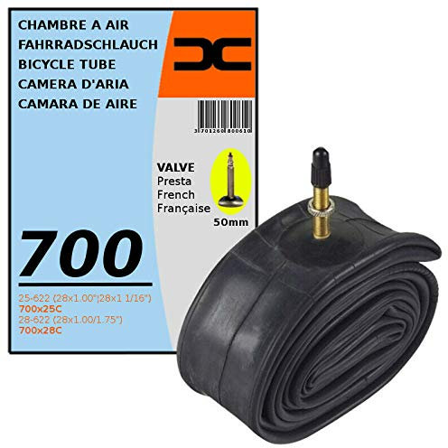cyclingcolors Fahrrad Schlauch 700x25C 28C (25/28-622) SCLAVERANDVENTIL 50MM RENNRAD FAHRRADSCHLAUCH
