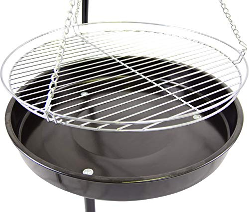 ACTIVA Runder Ketten Grillrost Massiver Grill Rost Verchromt Durchmesser ∅ 50 cm
