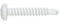 Vis autoperceuses 4,2x13 mm blanche tête cylindrique Ph par 1000