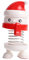 iSpchen Weihnachtsdeko Figuren Wackelfigur Mini Figur Wackelkopf Ornament Weihnachtsfigur Weihnachtsschmuck Auto Armaturenbrett Dekoration niedliche Weihnachtsmann Schneemann Elch Cartoon Tierfigur