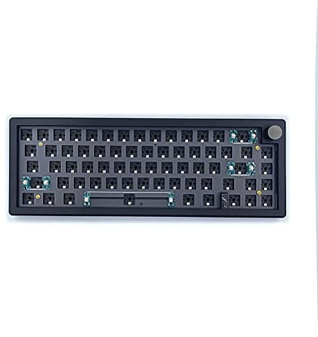 Fuzzbat GMK67 Hot Swappable RGB Hintergrundbeleuchtung Mechanische Tastatur Kit Bluetooth 2.4G Wireless 3 Customized DIY Keyboard Schwarz