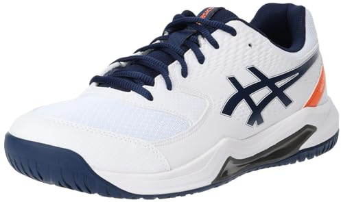 ASICS Mens Gel-Dedicate 8 Sneaker, White Blue Expanse, 9.5 UK