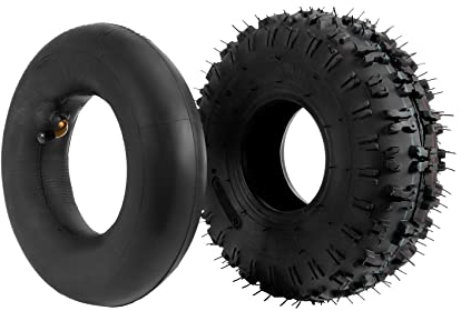 Smallterm Tubo Interno 4.10/3.50-4, Tubo Esterno 4.10-4 per Giardino Rototiller Spazzaneve Tosaerba Camion A Mano Carriola Go Cart