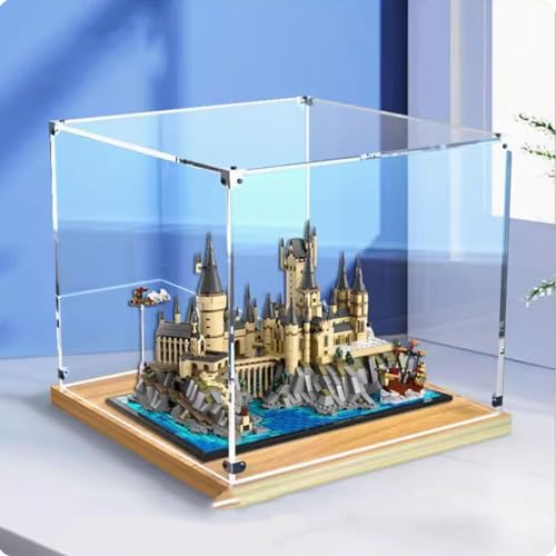 Acryl Vitrine für Lego 76419 Hogwarts Schloss und Hof Modell, staubdichte Box, Aufbewahrungsbox, transparente Box, Sammlerstücke Display Box (nur Vitrine) (Option 1)