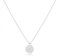 LOLIAS Collana Oro Donna Strati Argento Placcato Oro 18k Rosa Catene Lunghe Ciondolo Doppia Catena Dorata Delicata Multifila Gioielli Piatto Rotondo