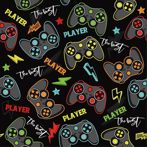 CHDITB Lusitige Gamer Wandtapete,Fototapete für Gamer,Gaming Poster für Kinderzimmer Jungen (45x300CM) Playstation Bild für Jugendzimmer,Spielkonsole Gaming Wandpapier,Game Wandtattoo Spielzimmer