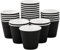 EcoWise 8Oz Disposable Coffee Cups - Pack of 200 Black Triple Wall Insulated Coffee Cups - Takeaway Kraft Paper Ripple Cups for Hot and Cold Drinks (200, 8 Oz)