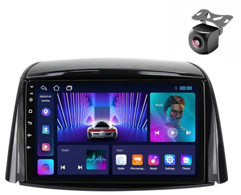 Android 13 Autoradio per Renault Koleos 2008 2009 2010 2011 2012-2016 2 DIN Stereo Car Tablet Pollici Schermo MP5 Lettore Multimediale Receiver GPS con FM SWC BT5.0 Carplay Auto (M150CP 4core 2+32G)