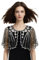 zurabini Damen Festlich Pailletten Umhang Schal, 1920s Stola Schal Damen Pailletten Umschlagtücher für Abendkleid Retro Gatsby Party Kostüm Accessoires