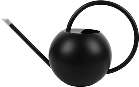 Adfaga Edelstahl-Gießkanne, 1000 ml, großes Fassungsvermögen, Langer uf, Gießkanne mit halboffener Oberseite, für Innen- und Außenbereich, Pflanzen, Garten, Büro, Dekoration,