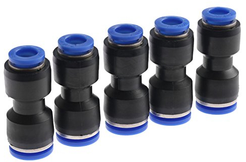MUXSAM 5pcs Pneumatische Fittings Push in Fitting Steckverbinder für Luft Wsser Schlauchanschluss Durchmesser 10cm,8cm