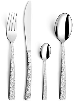 Amefa Havane Jungle 903629AF20C40 Cutlery Set 24-Piece 13.7 x 7 x 26 cm High-Gloss Stainless Steel for 6 People