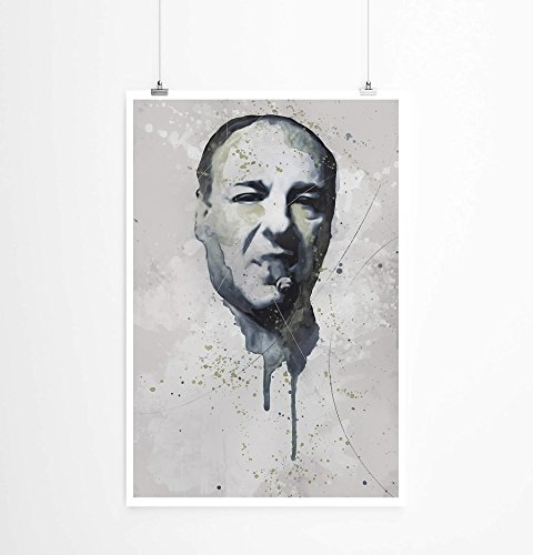 Paul Sinus Art Tony Soprano 90x60cm auf Masterclass Metallic Pearl High Gloss Photo Paper